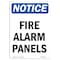 Signmission OSHA Notice, 5" Height, Fire Alarm Panels Sign, 5" X 3.5", Portrait OS-NS-D-35-V-12539 - alternate 1